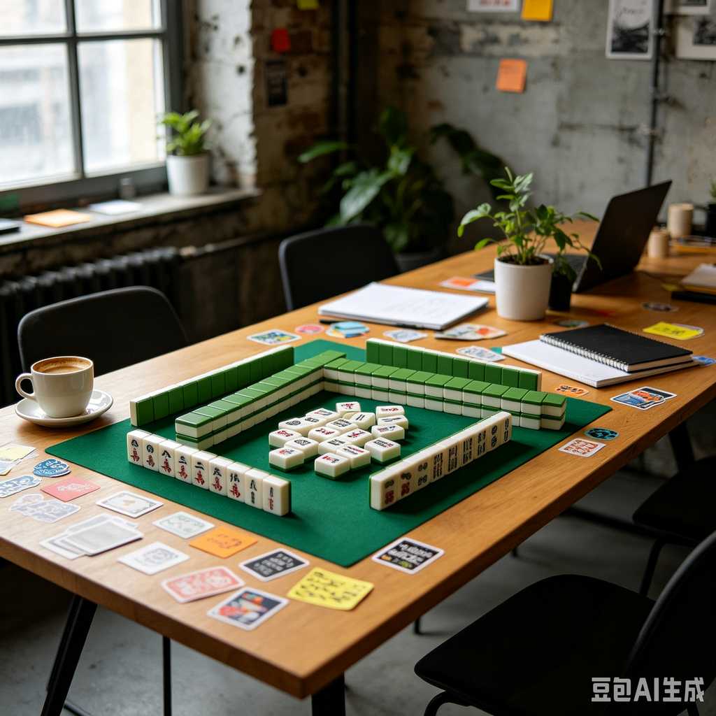 elegant text mahjong tiles