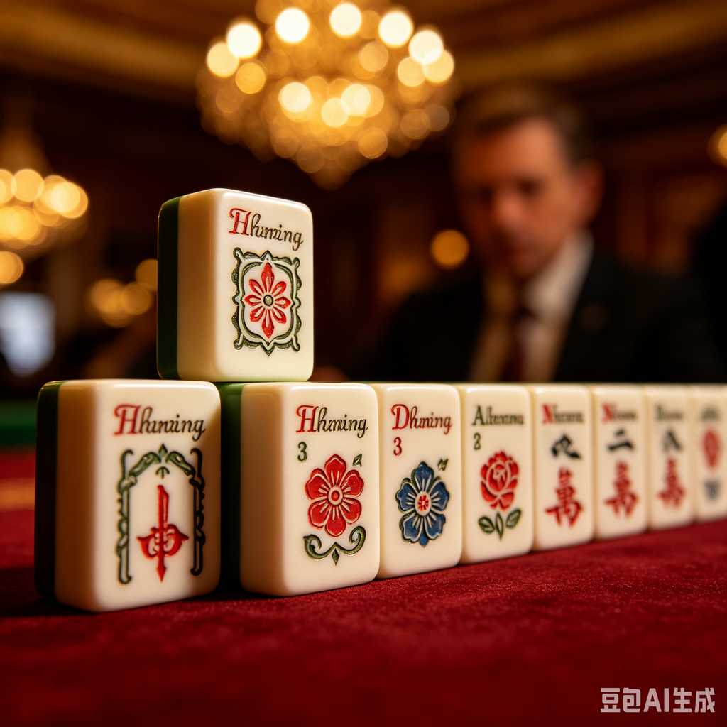 pink mahjong set